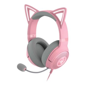RAZER Audífonos Gamer KRAKEN KITTY V3 X Pink Quartz Edition 3.5mm Wired Multiplataforma