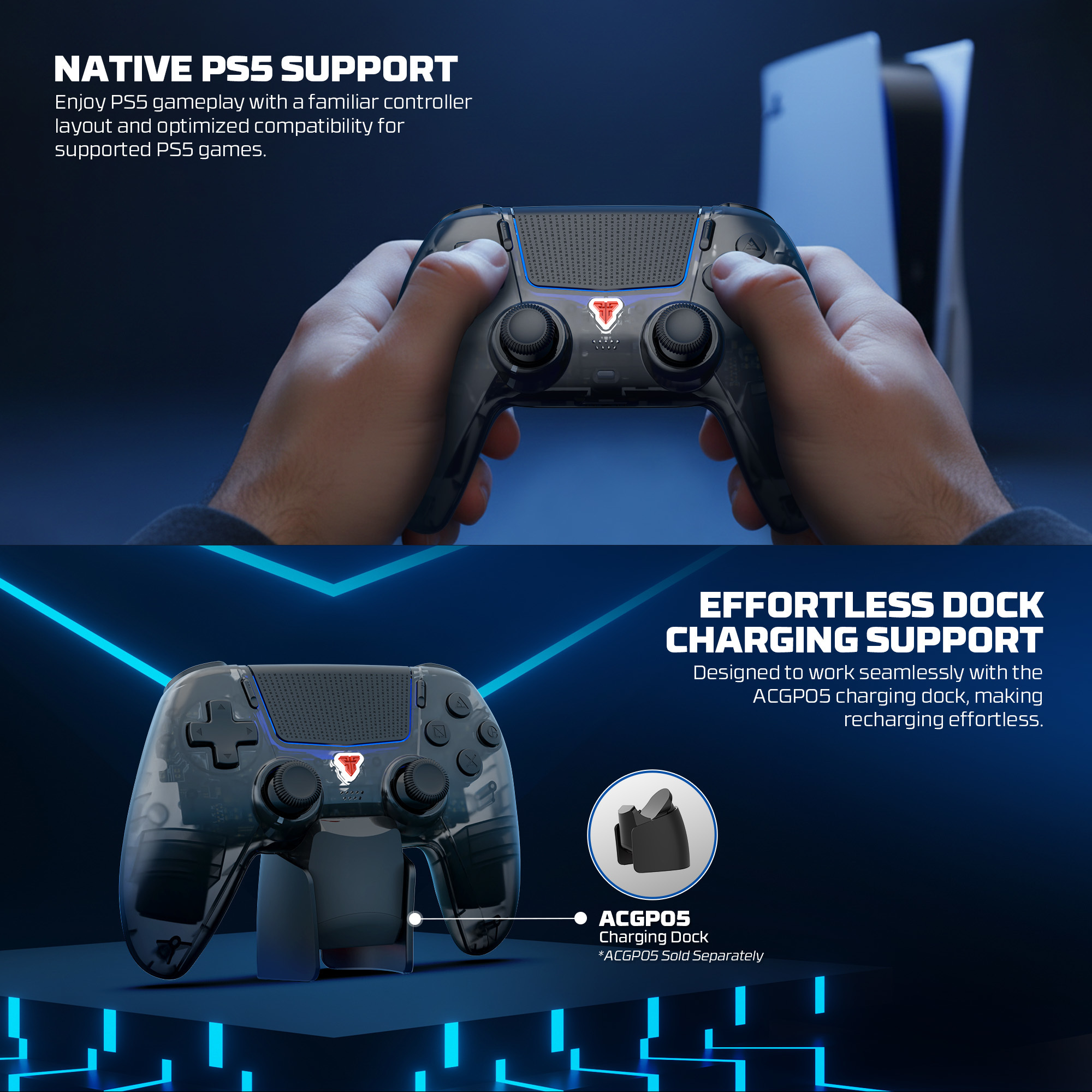 Controles y Game Pads Fantech Control Inalámbrico GAMEPAD WGP16D NOVA II Black PS5 Nativo ETCHILE Fantech Control Inalámbrico GAMEPAD WGP16D NOVA II Black PS5 Nativo - Imagen 19