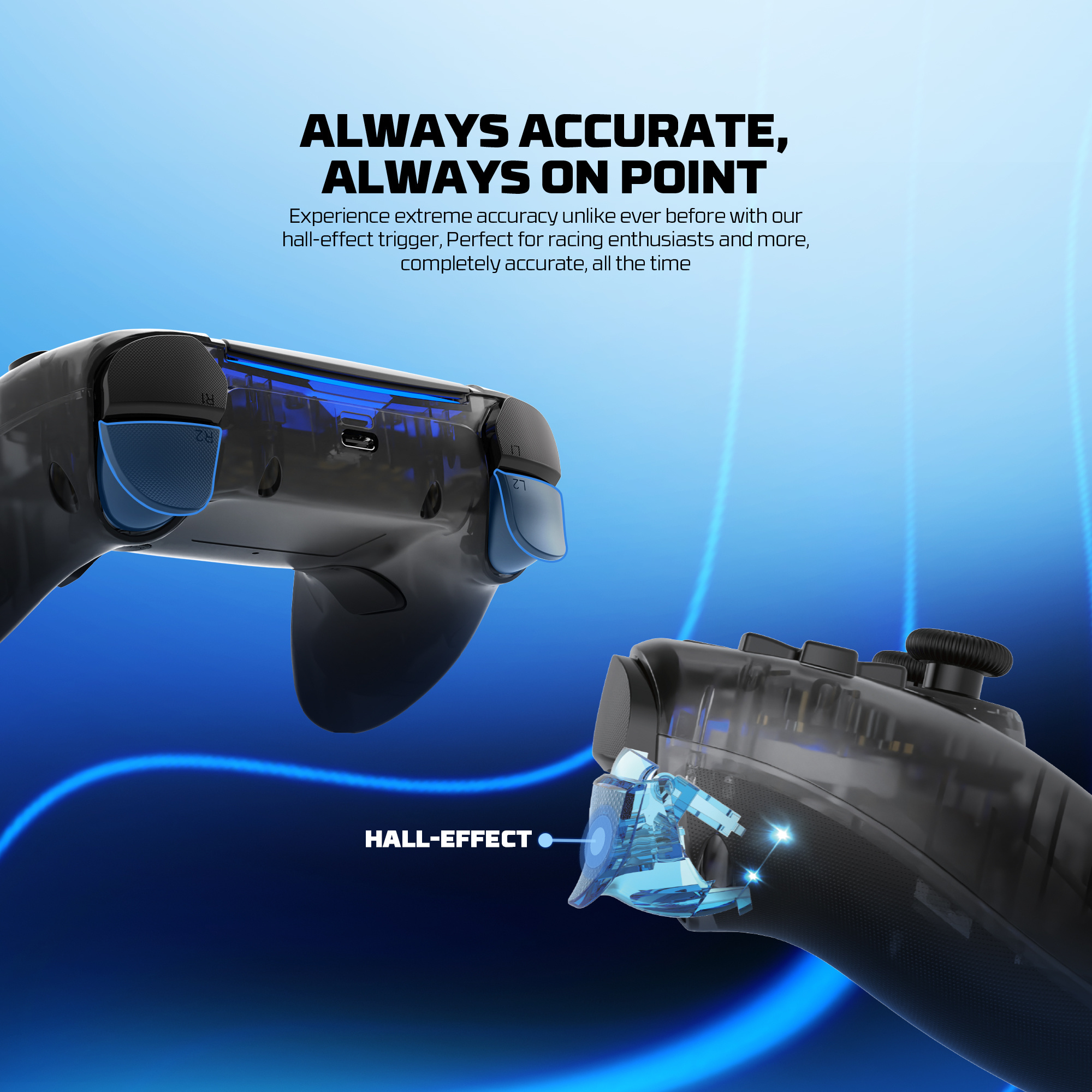 Controles y Game Pads Fantech Control Inalámbrico GAMEPAD WGP16D NOVA II Black PS5 Nativo ETCHILE Fantech Control Inalámbrico GAMEPAD WGP16D NOVA II Black PS5 Nativo - Imagen 16