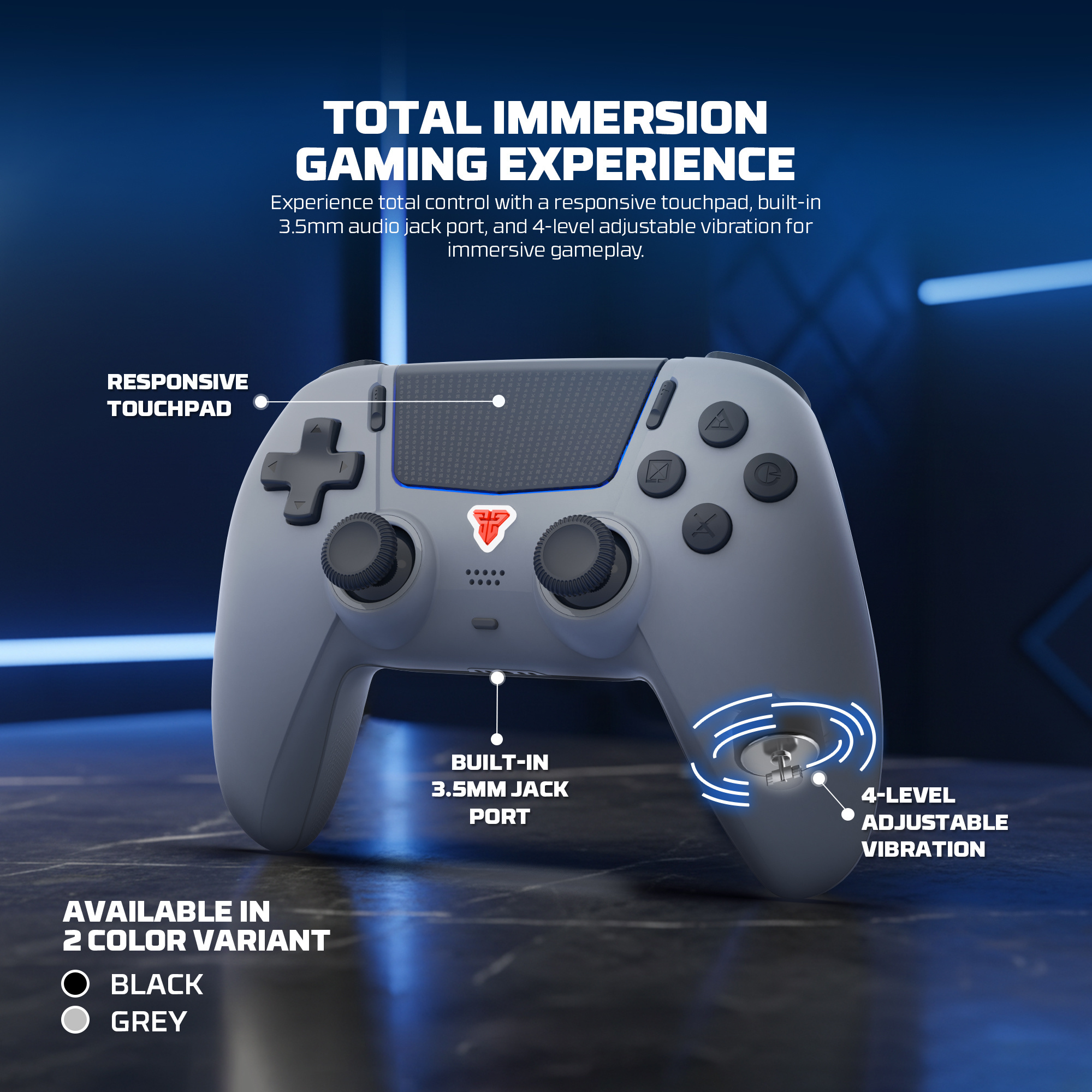 Controles y Game Pads Fantech Control Inalámbrico GAMEPAD WGP16D NOVA II Gray PS5 Nativo ETCHILE Fantech Control Inalámbrico GAMEPAD WGP16D NOVA II Gray PS5 Nativo - Imagen 17