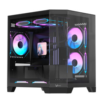 Formula Gabinete Crystal Z6 FLOE BLACK Panoramico