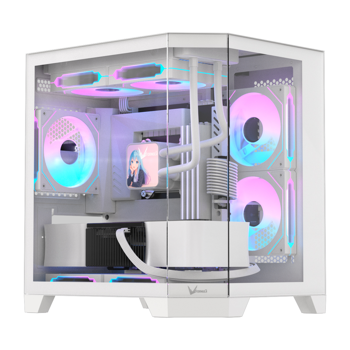 Formula Gabinete Crystal Z6 FLOE WHITE Panoramico