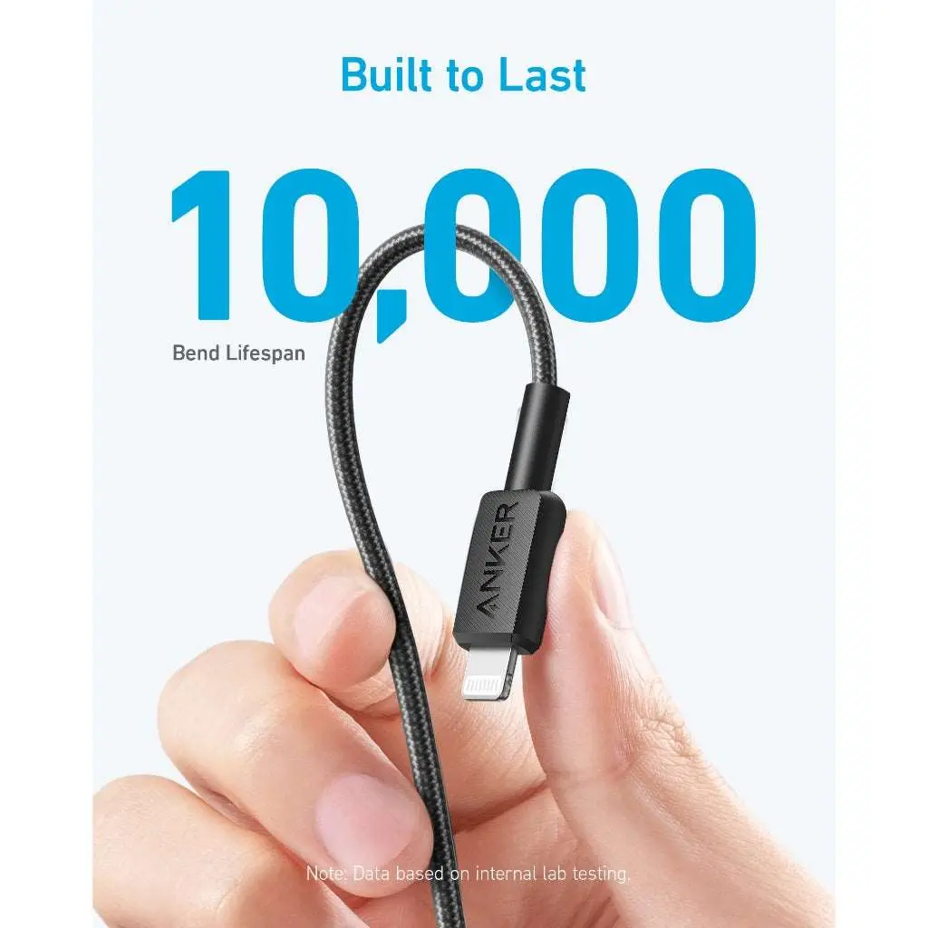 Cables Lightning Anker Cable USB-C a Lightning 1mt Anker 322 iPhone/iPad/iPod ETCHILE Anker Cable USB-C a Lightning 1mt Anker 322 iPhone/iPad/iPod - Imagen 3