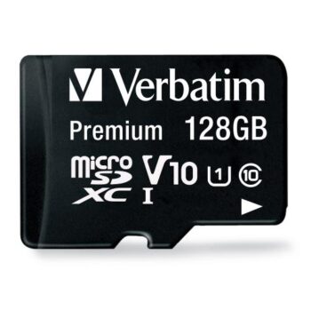 Verbatim Memoria Micro SDXC 128GB Class 10 90mbps con Adaptador