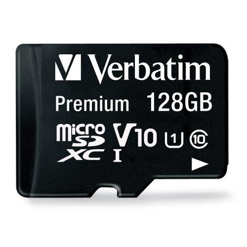 Verbatim Memoria Micro SDXC 128GB Class 10 90mbps con Adaptador