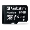 Verbatim Memoria Micro SDXC 64GB Class 10 90mbps con Adaptador