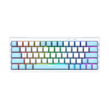 Fantech Teclado Mecánico ATOM X63 MK611 AME Edition WHITE Rosie Switch