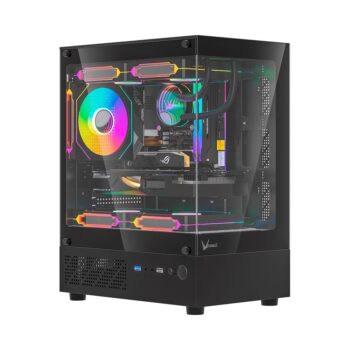 Formula Gabinete CRYSTAL Z1CM PLUS BLACK AR 3 Fans