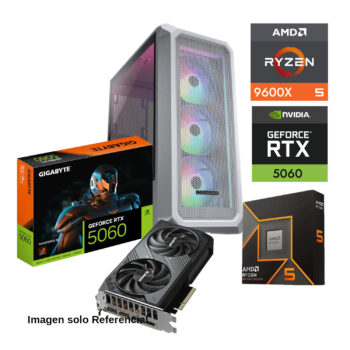 PC GAMER AMD RYZEN 5 9600X GPU RTX 5060 32GB RAM DDR5 500GB SSD M2 WIFI6 BT 650W W11 PRO