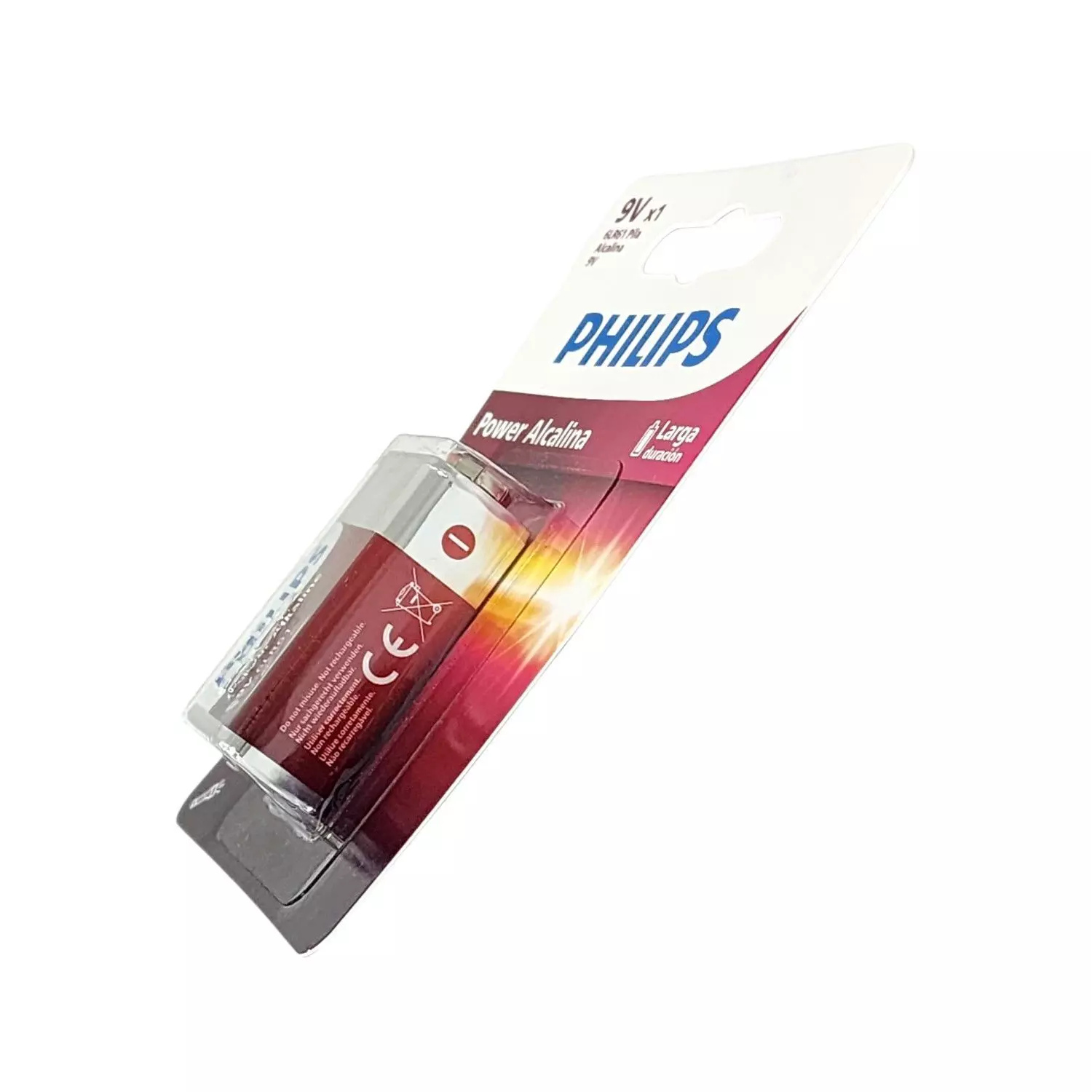 Pilas y Baterías Philips Batería Alcalina 9V Pila/Batería Power Battery ETCHILE Philips Batería Alcalina 9V Pila/Batería Power Battery - Imagen 4