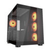 Cougar Gabinete FV150 RGB Black Panorámico Mid Tower Dual Chamber