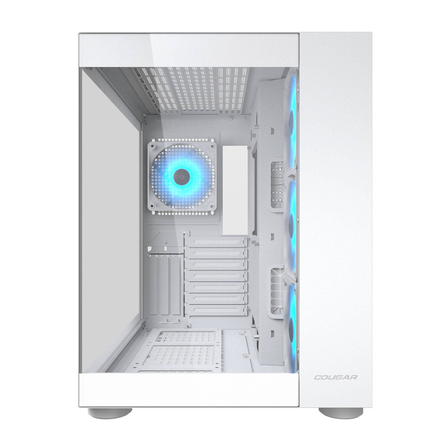 Componentes Cougar Gabinete FV150 RGB White Panorámico Mid Tower Dual Chamber ETCHILE Cougar Gabinete FV150 RGB White Panorámico Mid Tower Dual Chamber - Imagen 19