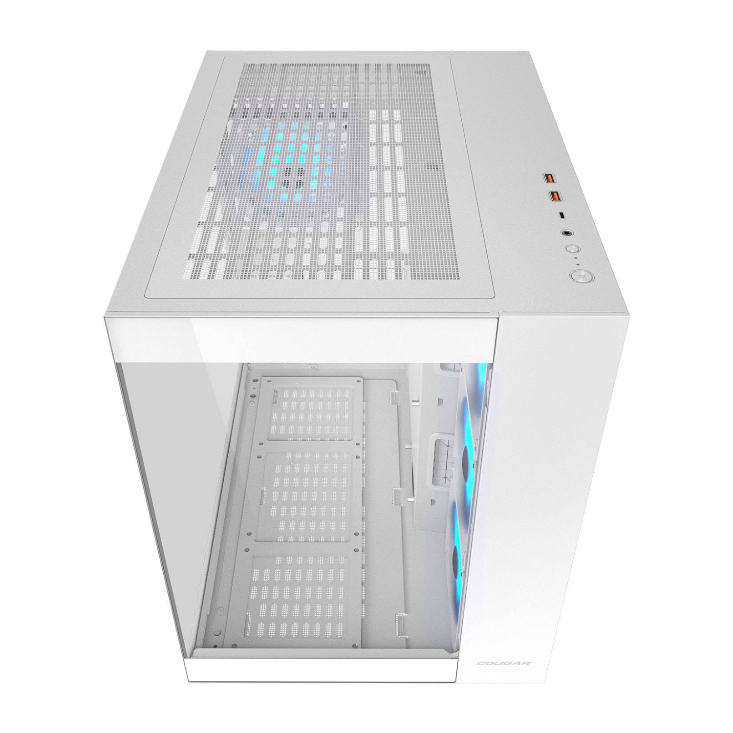 Componentes Cougar Gabinete FV150 RGB White Panorámico Mid Tower Dual Chamber ETCHILE Cougar Gabinete FV150 RGB White Panorámico Mid Tower Dual Chamber - Imagen 18