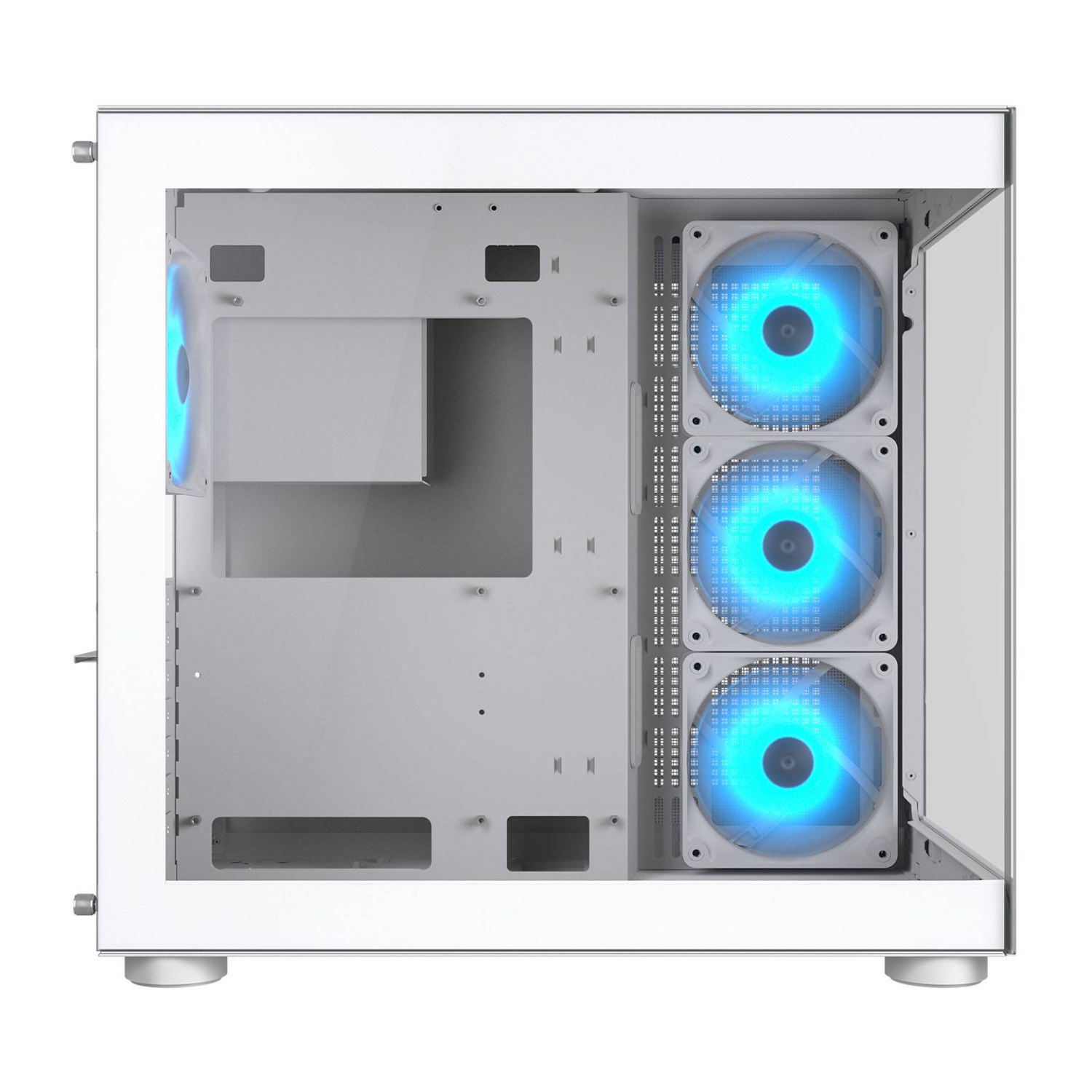 Componentes Cougar Gabinete FV150 RGB White Panorámico Mid Tower Dual Chamber ETCHILE Cougar Gabinete FV150 RGB White Panorámico Mid Tower Dual Chamber - Imagen 16