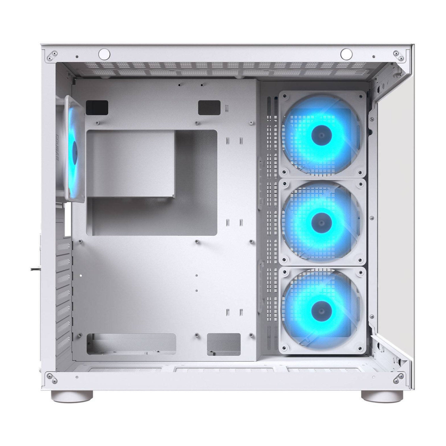 Componentes Cougar Gabinete FV150 RGB White Panorámico Mid Tower Dual Chamber ETCHILE Cougar Gabinete FV150 RGB White Panorámico Mid Tower Dual Chamber - Imagen 15