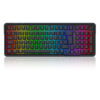 Redragon Teclado Mecánico EISA PRO K686RGB-PRO SP Black Español 3 Modos 96% 98 Teclas Gasket Wireless/BT/USB