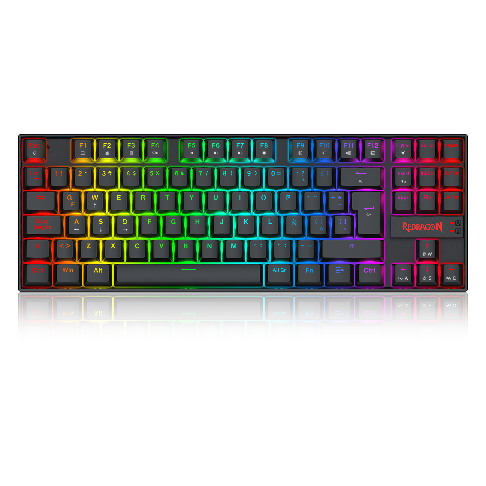 Redragon Teclado Gamer Magnético KUMARA K552RGB-M Wired Español Magnetic Switch ULTRAMAG EPIC (SP)