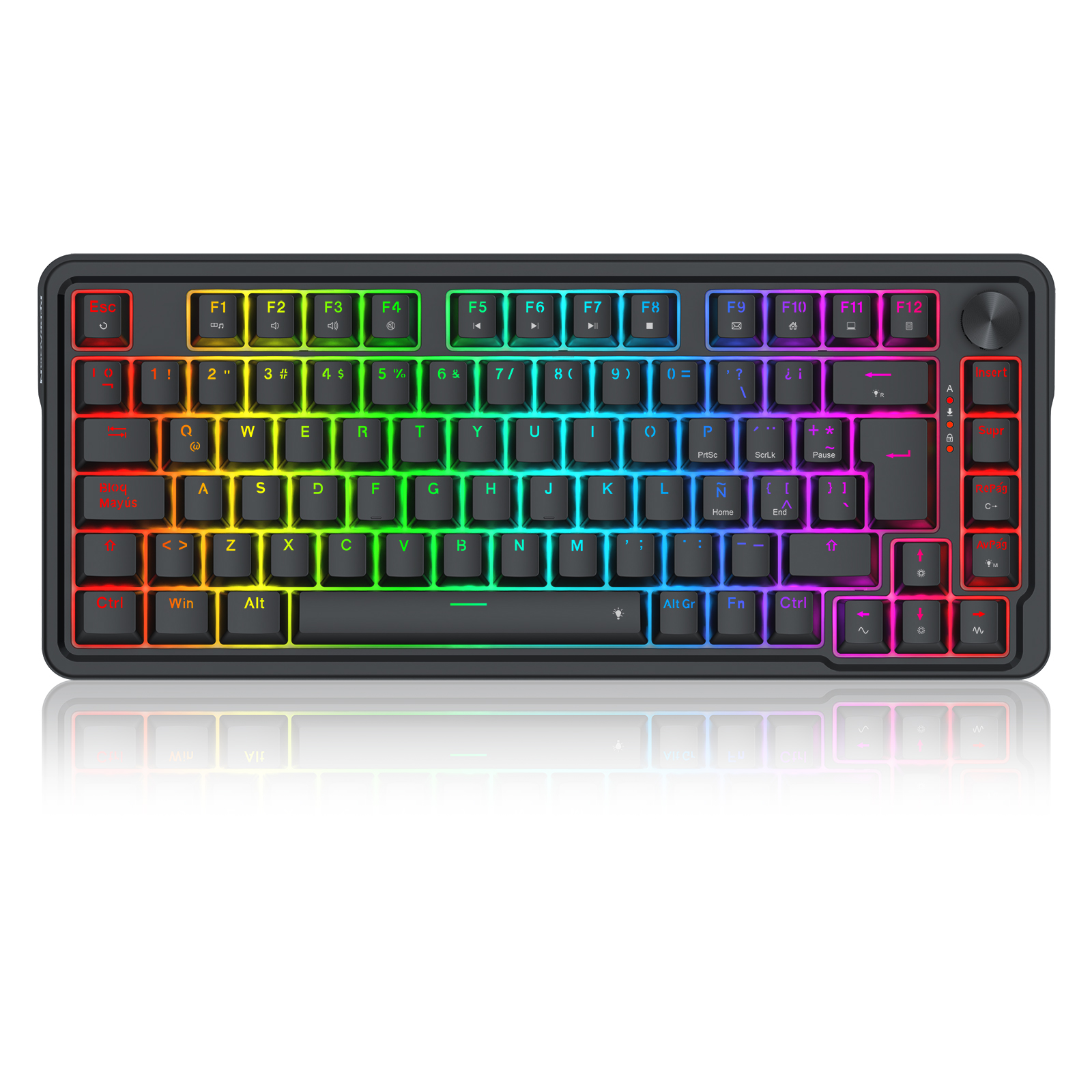 Redragon Teclado Magnético UCAL K673RGB-M BLACK Español Wired Magnetic ULTRAMAG EPIC Switch
