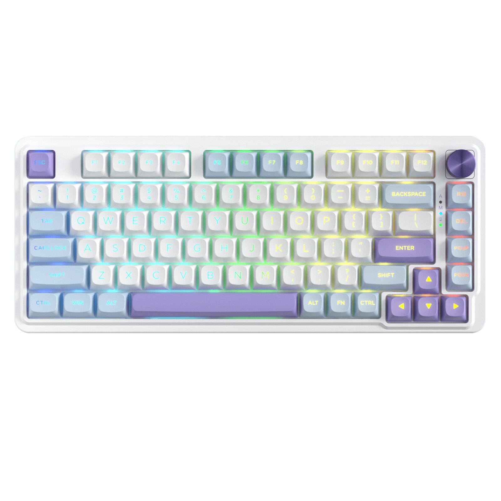 Redragon Teclado Mecánico UCAL MAX K673WBP-RGB-MAX BLACK ENG MINT MAMBO SWITCH BT/Wireless/Cable