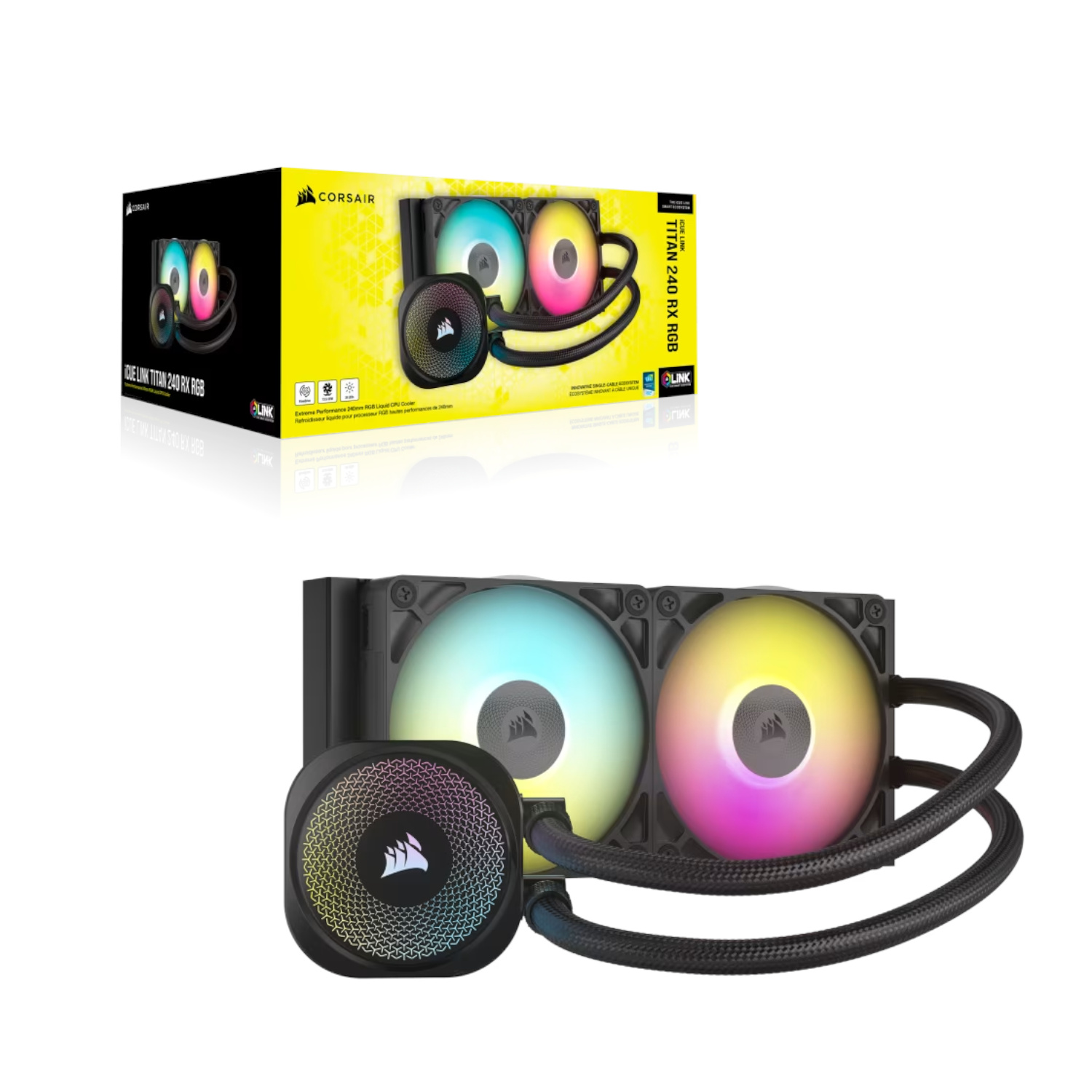 Componentes Corsair Water Cooling iCUE LINK TITAL 240 RX RGB FlowDrive Extreme Performance 240mm Liquid Cooler ETCHILE Corsair Water Cooling iCUE LINK TITAL 240 RX RGB FlowDrive Extreme Performance 240mm Liquid Cooler - Imagen 6