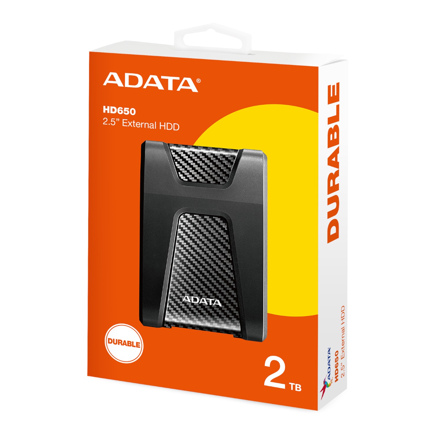 ADATA Disco Duro Externo 2TB HD650 2.5 DURABLE USB 3.2
