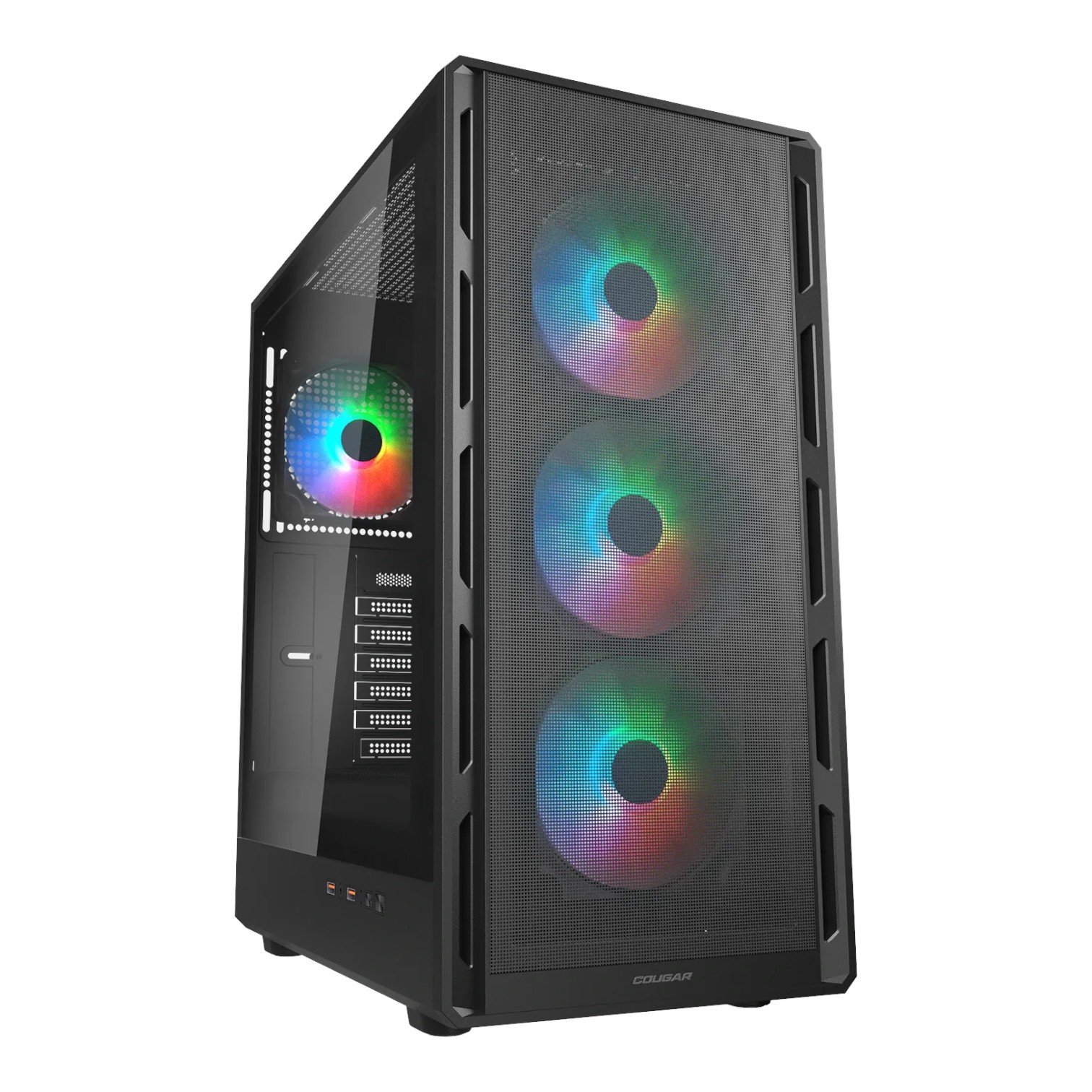 Cougar Gabinete AIRFACE Pure RGB Black Mid Tower 4 Fans