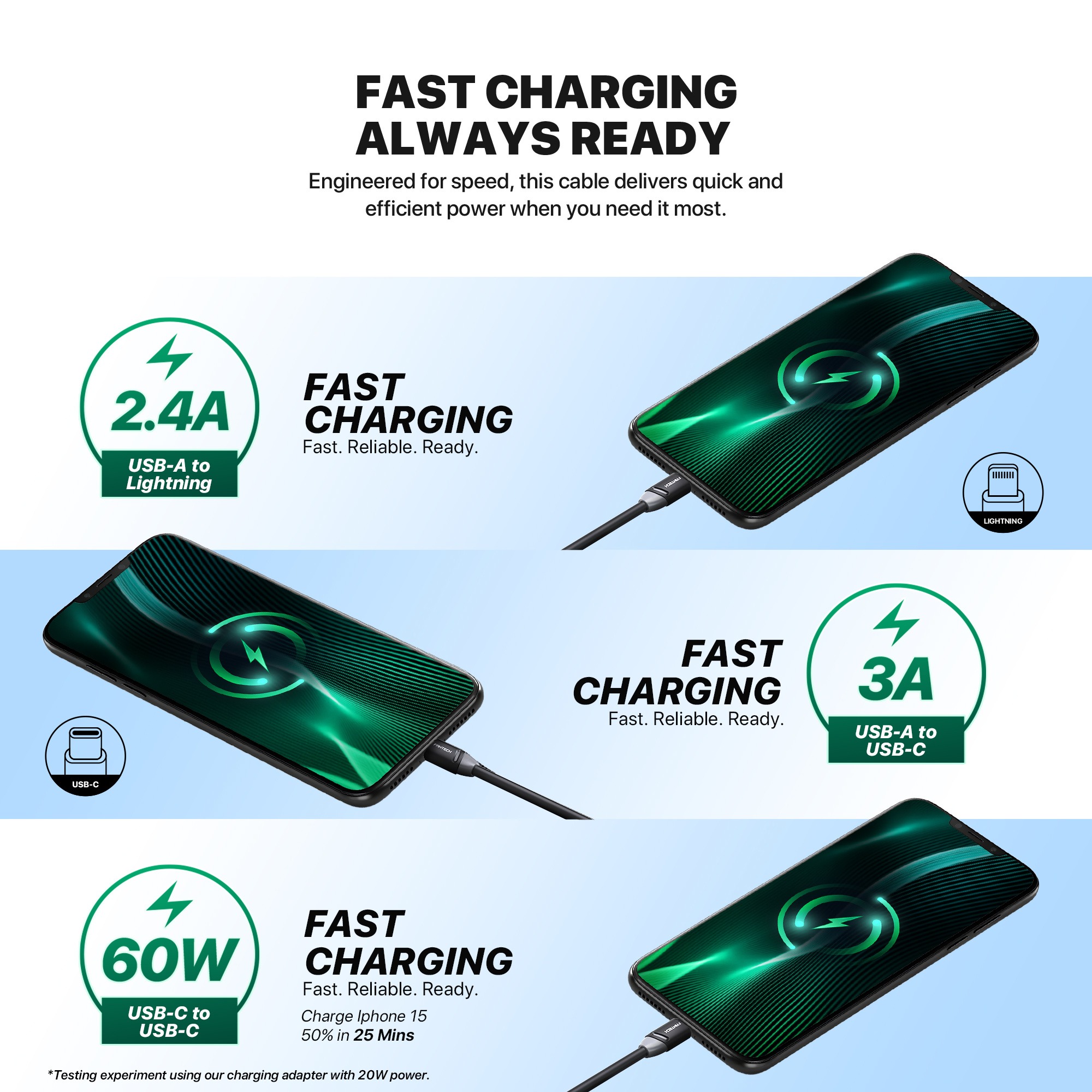 Cables USB Fantech Cable USB A a USB C VibeLINK Smart Life VL2AC 1mt 3A ETCHILE Fantech Cable USB A a USB C VibeLINK Smart Life VL2AC 1mt 3A - Imagen 11