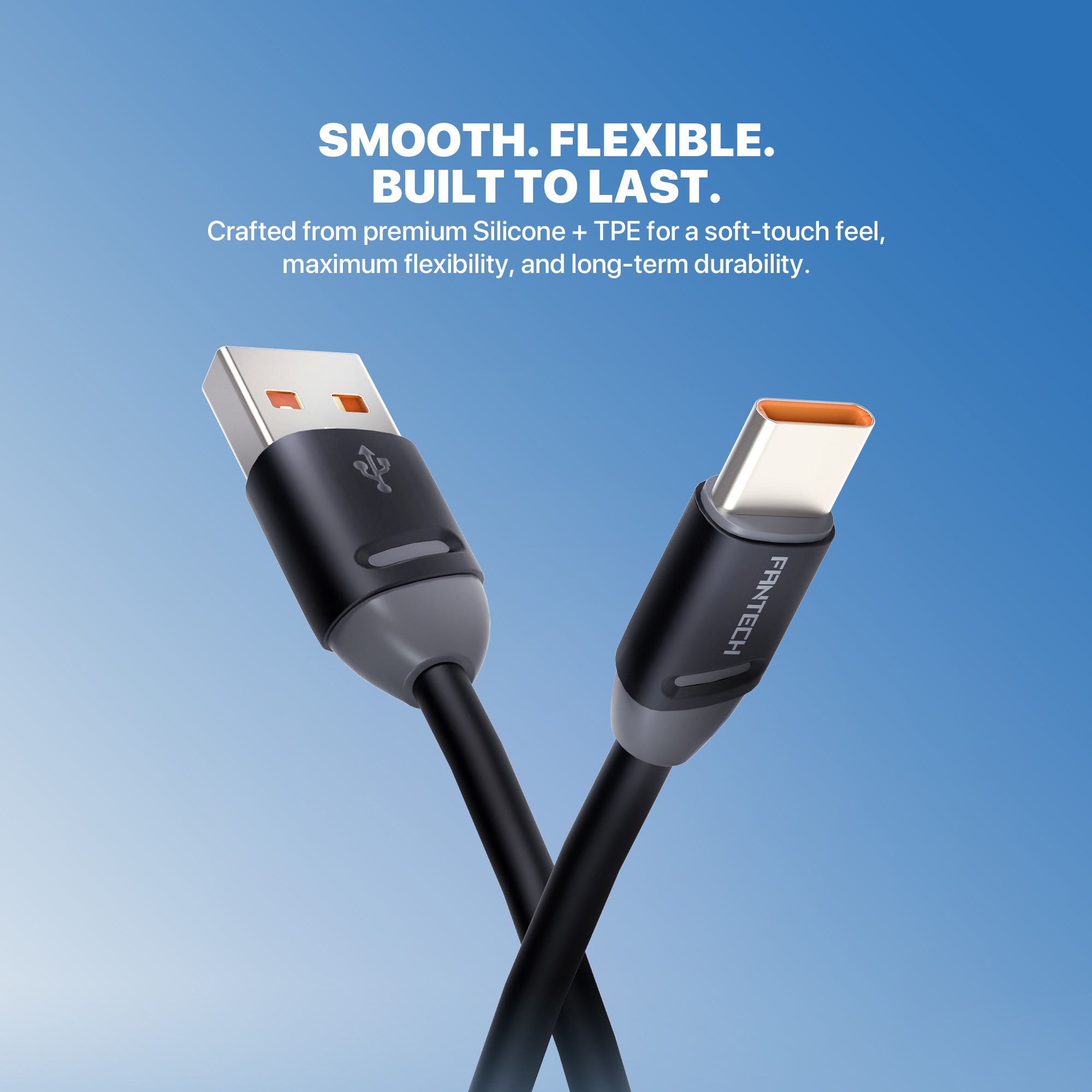 Cables USB Fantech Cable USB A a USB C VibeLINK Smart Life VL2AC 1mt 3A ETCHILE Fantech Cable USB A a USB C VibeLINK Smart Life VL2AC 1mt 3A - Imagen 9