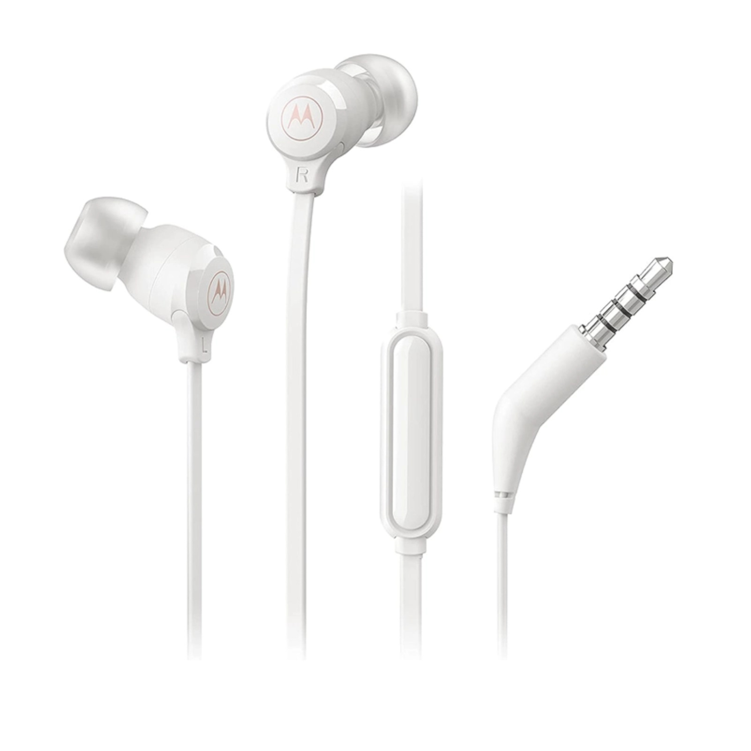Motorola Audífonos EARBUDS 3-S Manos Libres con Micrófono Blanco Plug 3.5mm