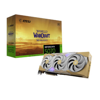 MSI Tarjeta de Video GPU RTX 5070 12GB WoW Midnight OC Edition