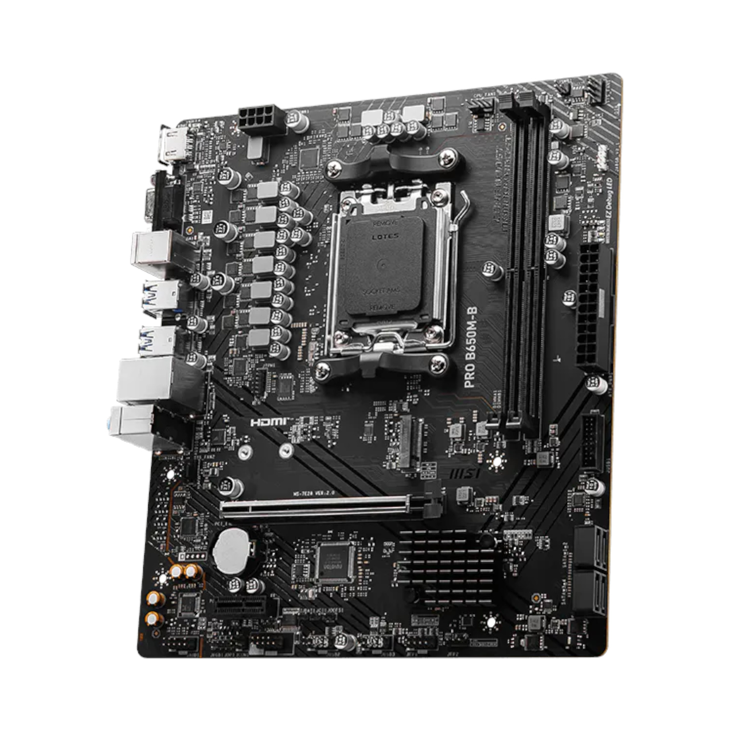 AMD MSI Placa Madre PRO B650M-B AM5 DDR5 Series 7000/8000/9000 mATX ETCHILE MSI Placa Madre PRO B650M-B AM5 DDR5 Series 7000/8000/9000 mATX - Imagen 5