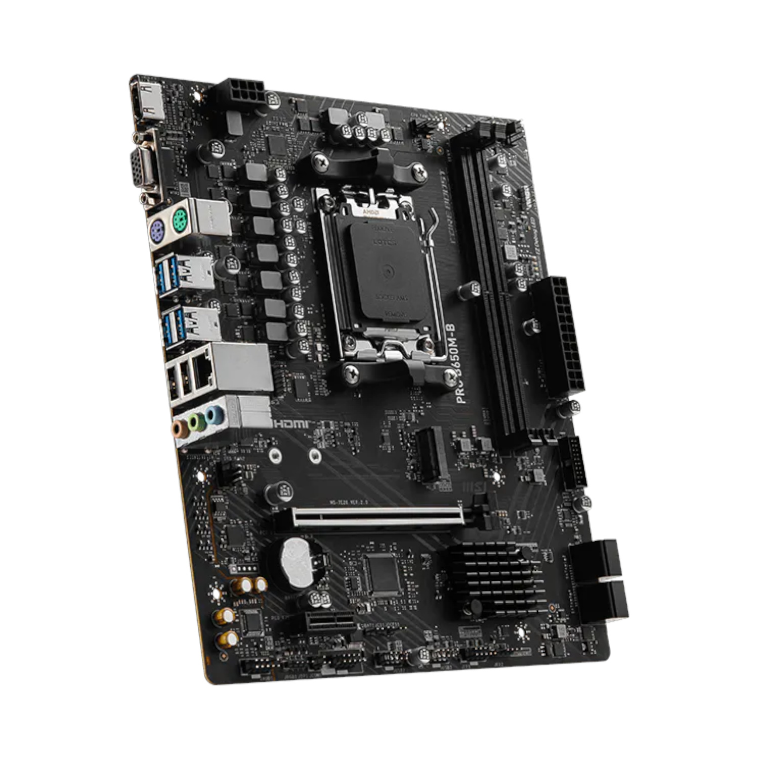 AMD MSI Placa Madre PRO B650M-B AM5 DDR5 Series 7000/8000/9000 mATX ETCHILE MSI Placa Madre PRO B650M-B AM5 DDR5 Series 7000/8000/9000 mATX - Imagen 4