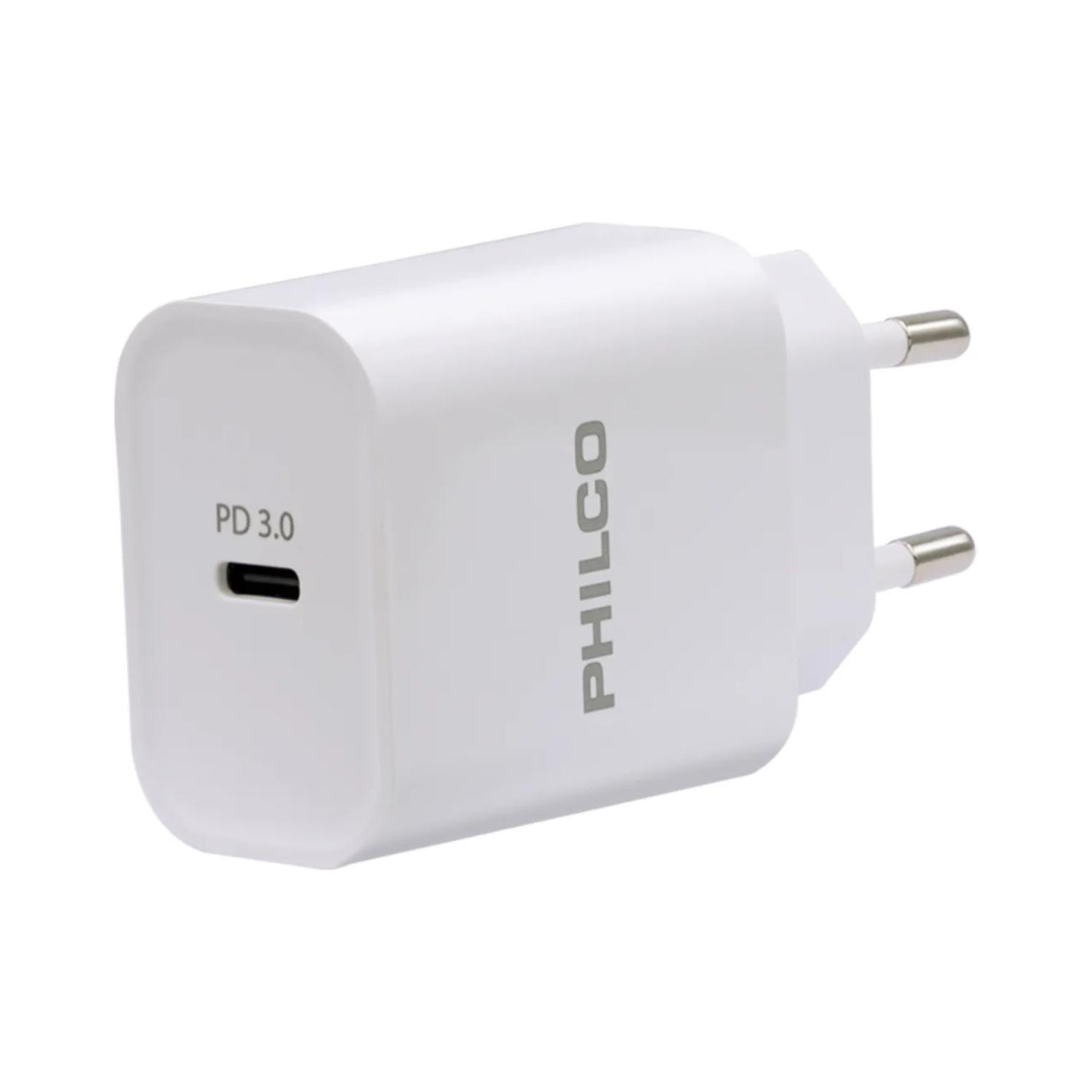 PHILCO Cargador Rápido 3.0 Tipo C USB-Type QUICK CHARGER 20W 0.6A Sin Cable