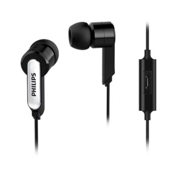 Philips Audífono Manos Libres con Micrófono NEGRO Plug 3.5mm 1.2mts