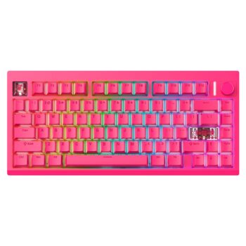 Fantech Teclado Mecánico Inalámbrico MK921 MAXFIT8 Rosie Pink Switch Brown 3 Modos Conexión