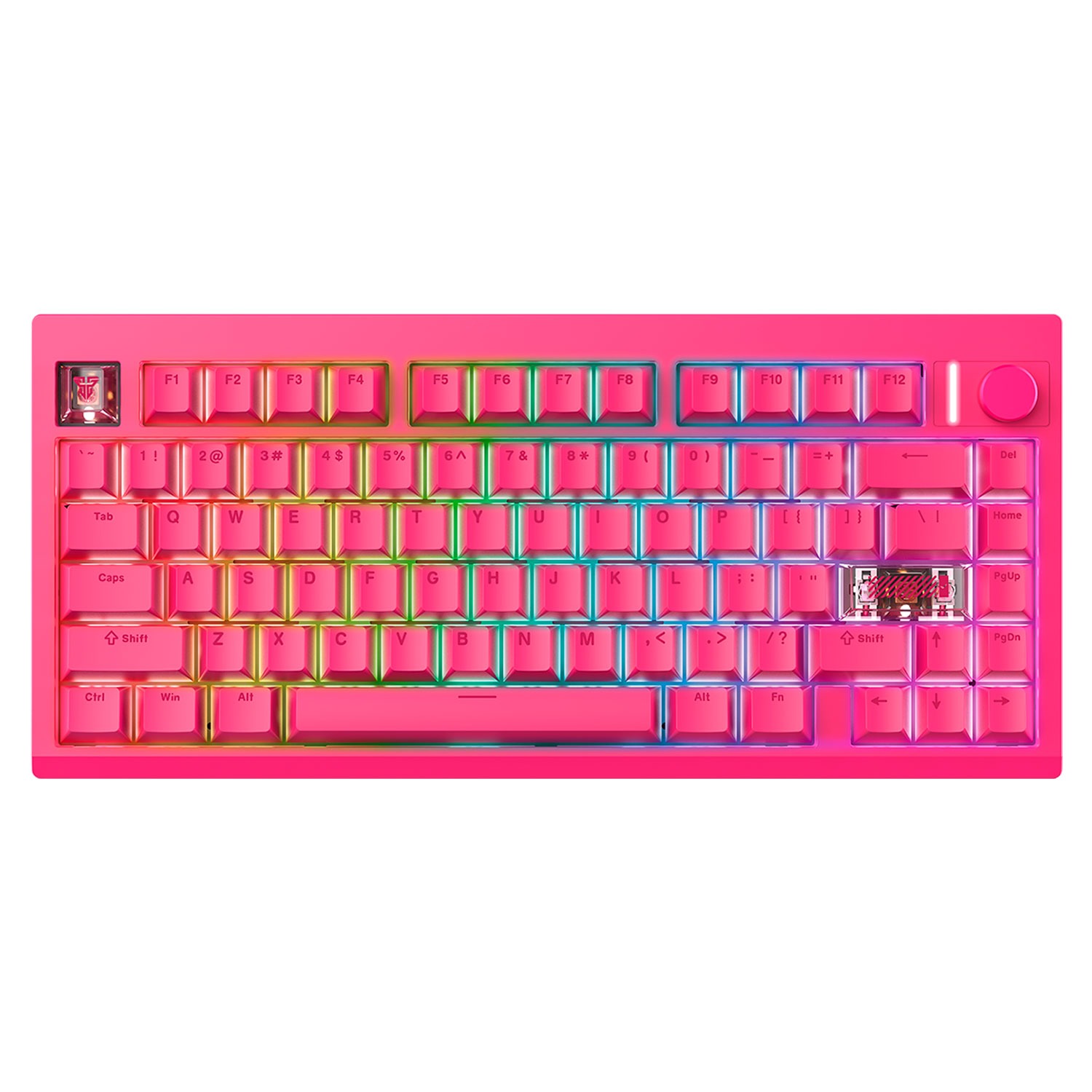 Fantech Teclado Mecánico Inalámbrico MK921 MAXFIT8 Rosie Pink Switch Brown 3 Modos Conexión