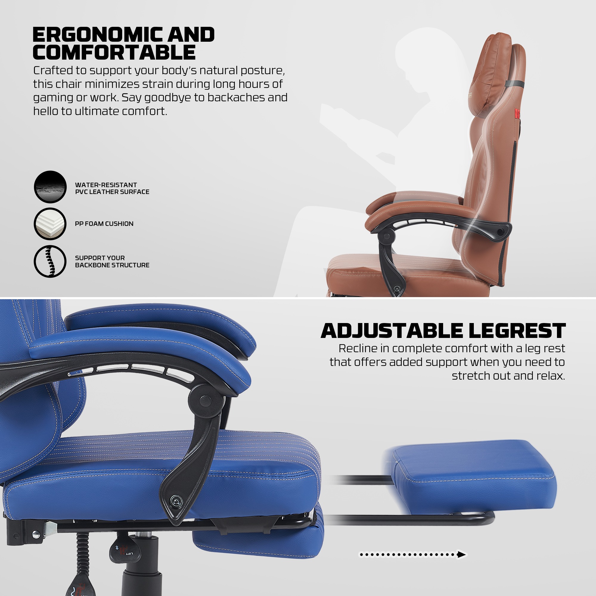 OFERTAS GAMER Fantech Silla Gamer GC193 BLUE ETCHILE Fantech Silla Gamer GC193 BLUE - Imagen 16