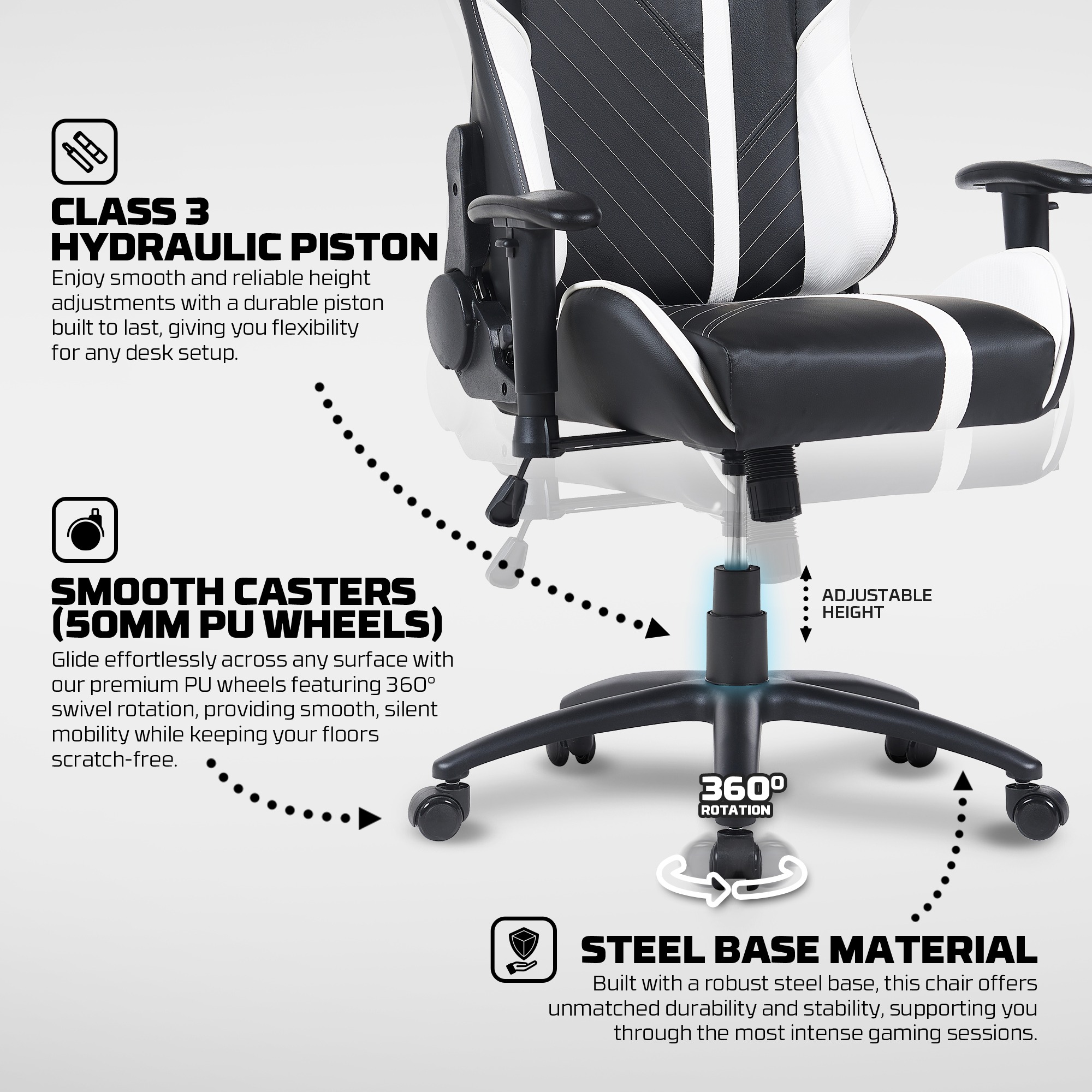 Productos Fantech Silla Gamer GC194 RED ETCHILE Fantech Silla Gamer GC194 RED - Imagen 17