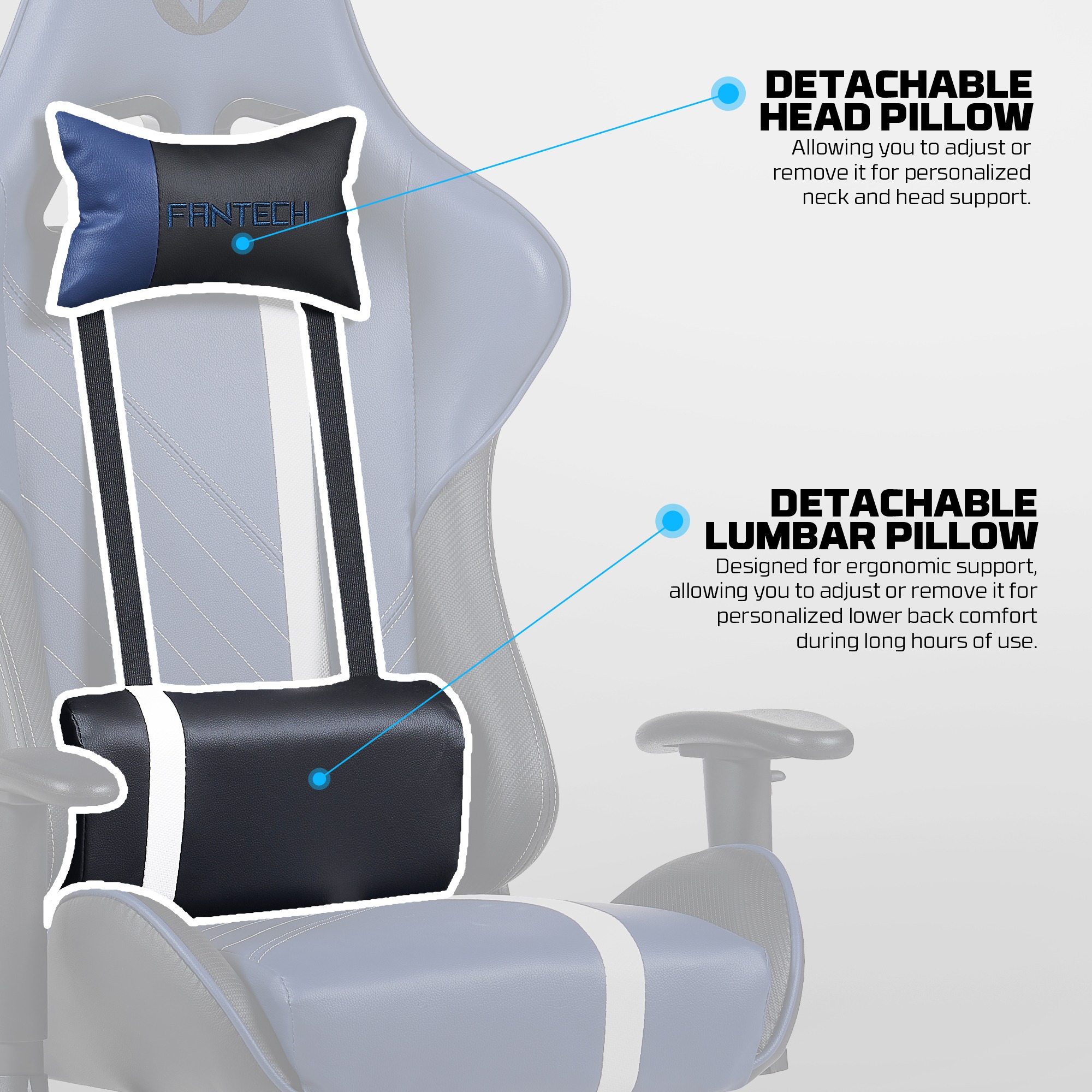 Productos Fantech Silla Gamer GC194 RED ETCHILE Fantech Silla Gamer GC194 RED - Imagen 16