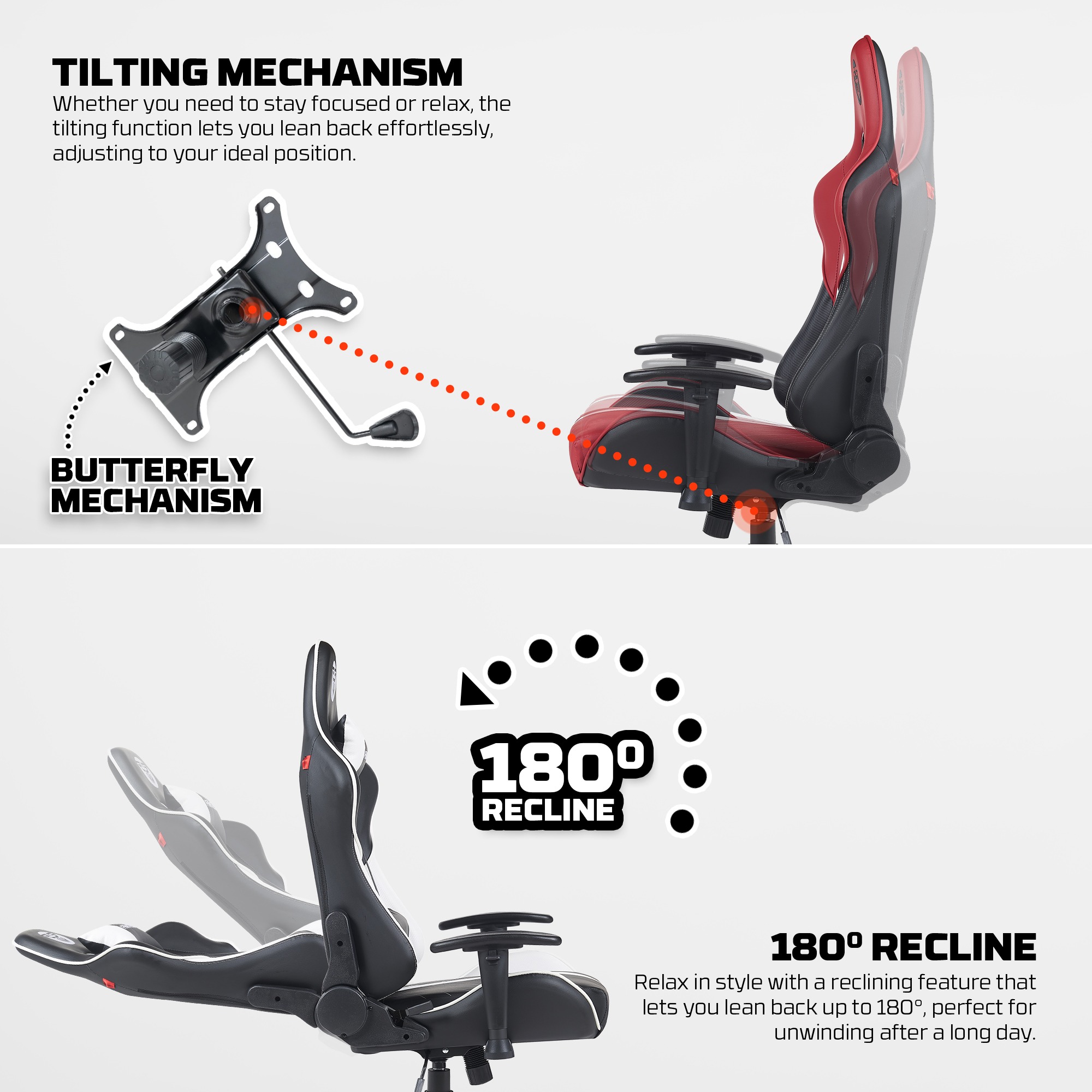 Productos Fantech Silla Gamer GC194 RED ETCHILE Fantech Silla Gamer GC194 RED - Imagen 14