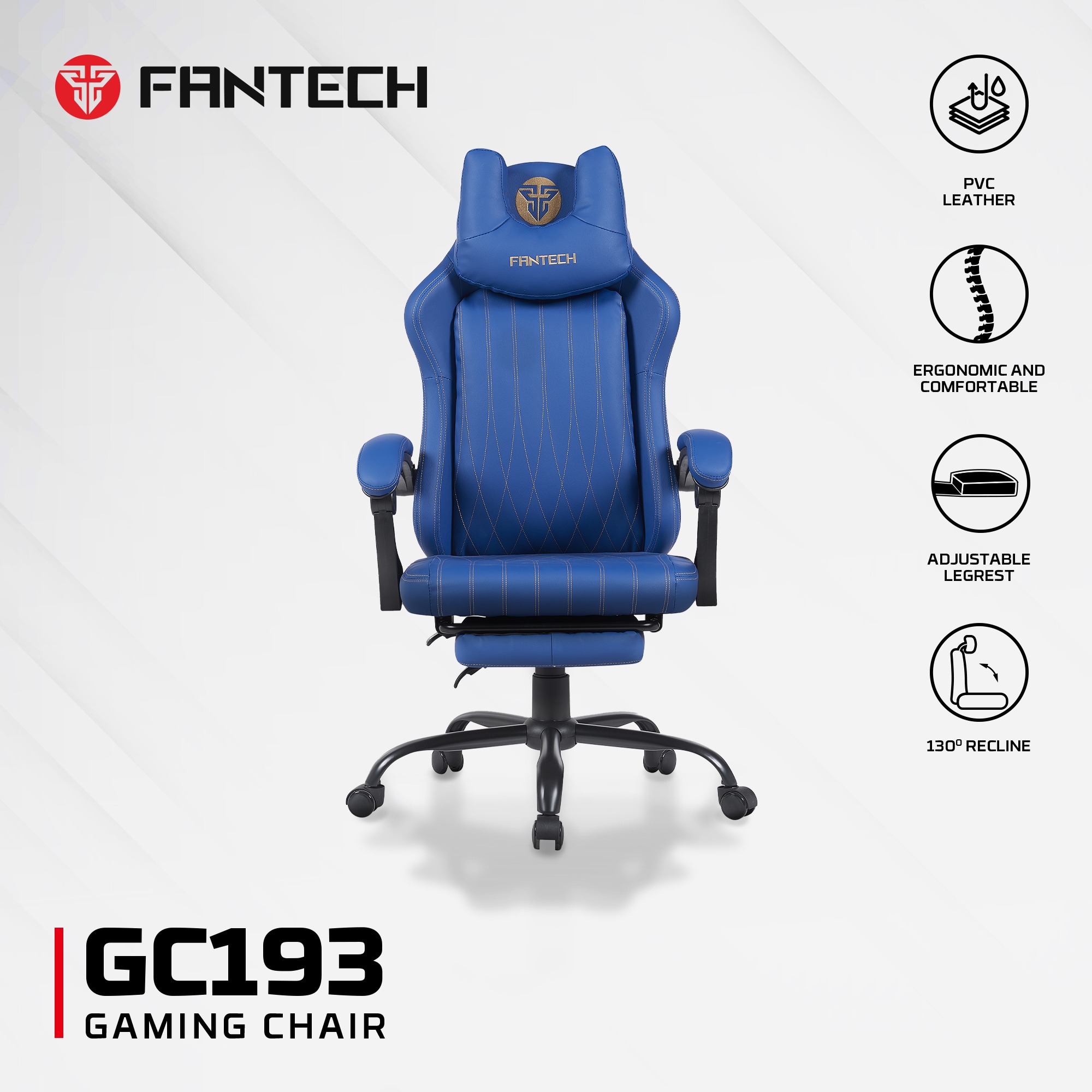 OFERTAS GAMER Fantech Silla Gamer GC193 BLUE ETCHILE Fantech Silla Gamer GC193 BLUE - Imagen 20