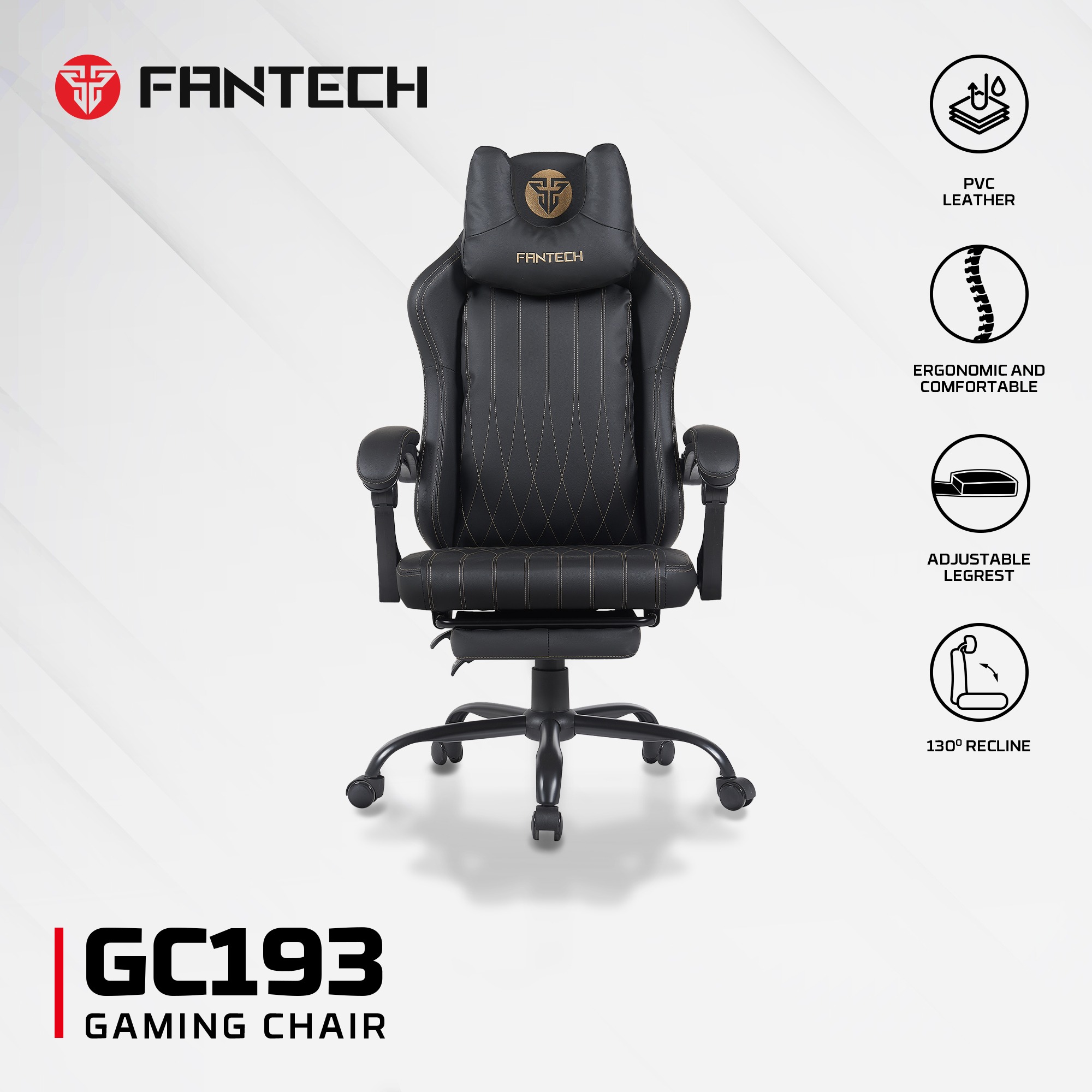 OFERTAS GAMER Fantech Silla Gamer GC193 BLACK ETCHILE Fantech Silla Gamer GC193 BLACK - Imagen 20