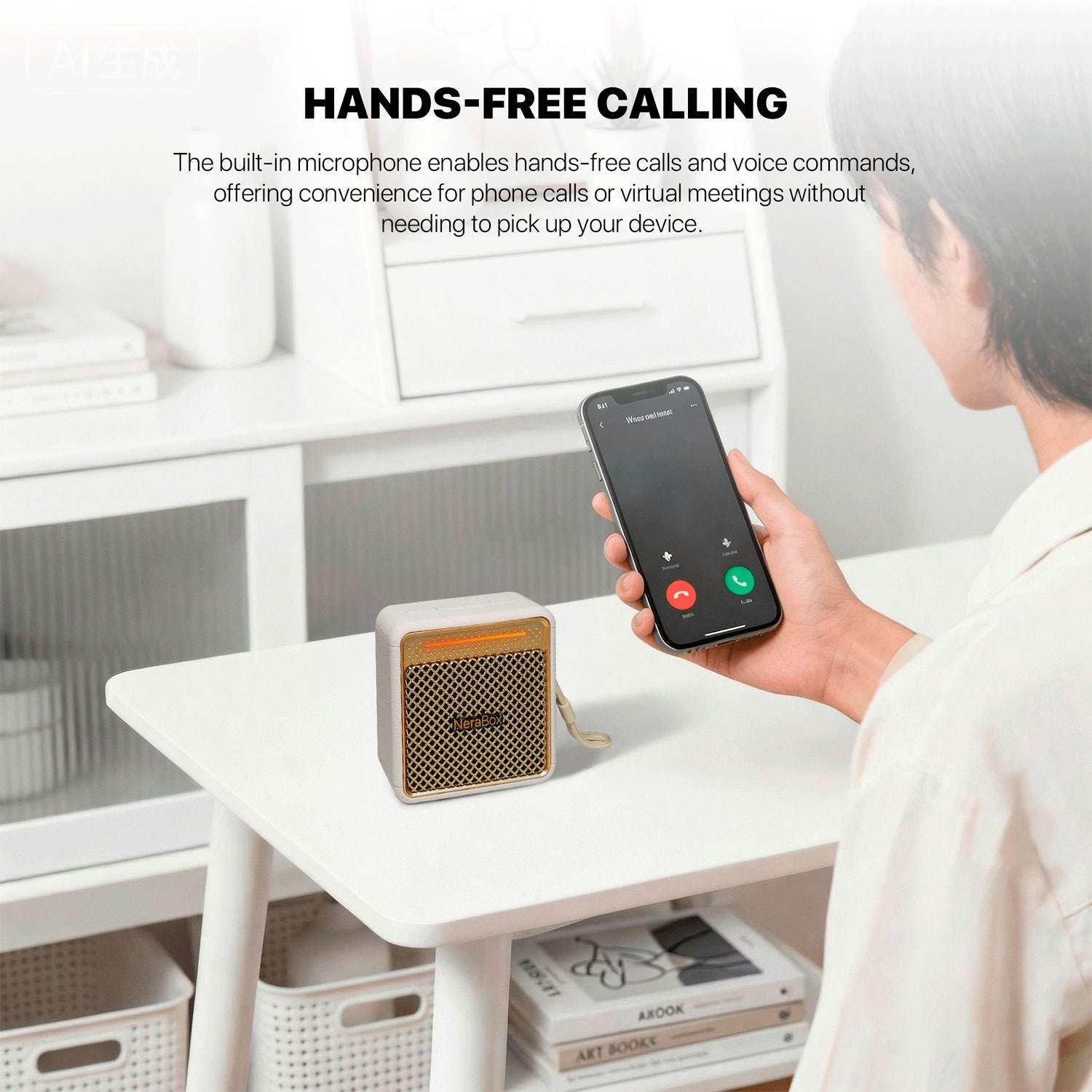 Accesorios Bluetooth Fantech Parlante Bluetooth NeraBox BS164 Portable Speaker Beige 10W 4 Modos Conexión TWS Mode ETCHILE Fantech Parlante Bluetooth NeraBox BS164 Portable Speaker Beige 10W 4 Modos Conexión TWS Mode - Imagen 6