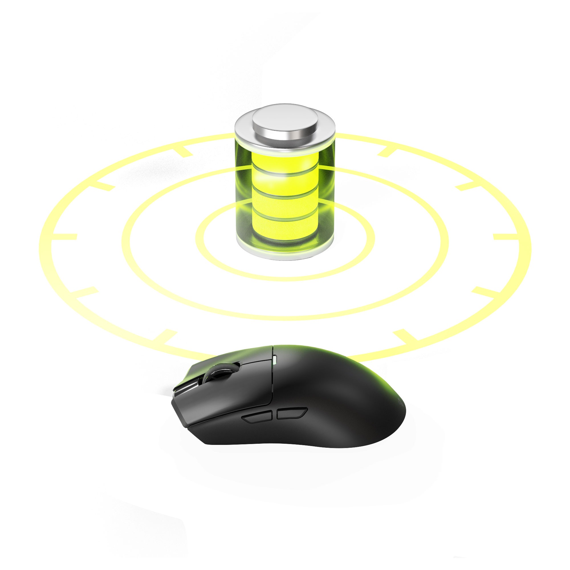Mouse Fantech Mouse Gamer TANTO E Black WG13E Wireless Tri-mode 57g 45hrs Pixart 3311 Sensor ETCHILE Fantech Mouse Gamer TANTO E Black WG13E Wireless Tri-mode 57g 45hrs Pixart 3311 Sensor - Imagen 3