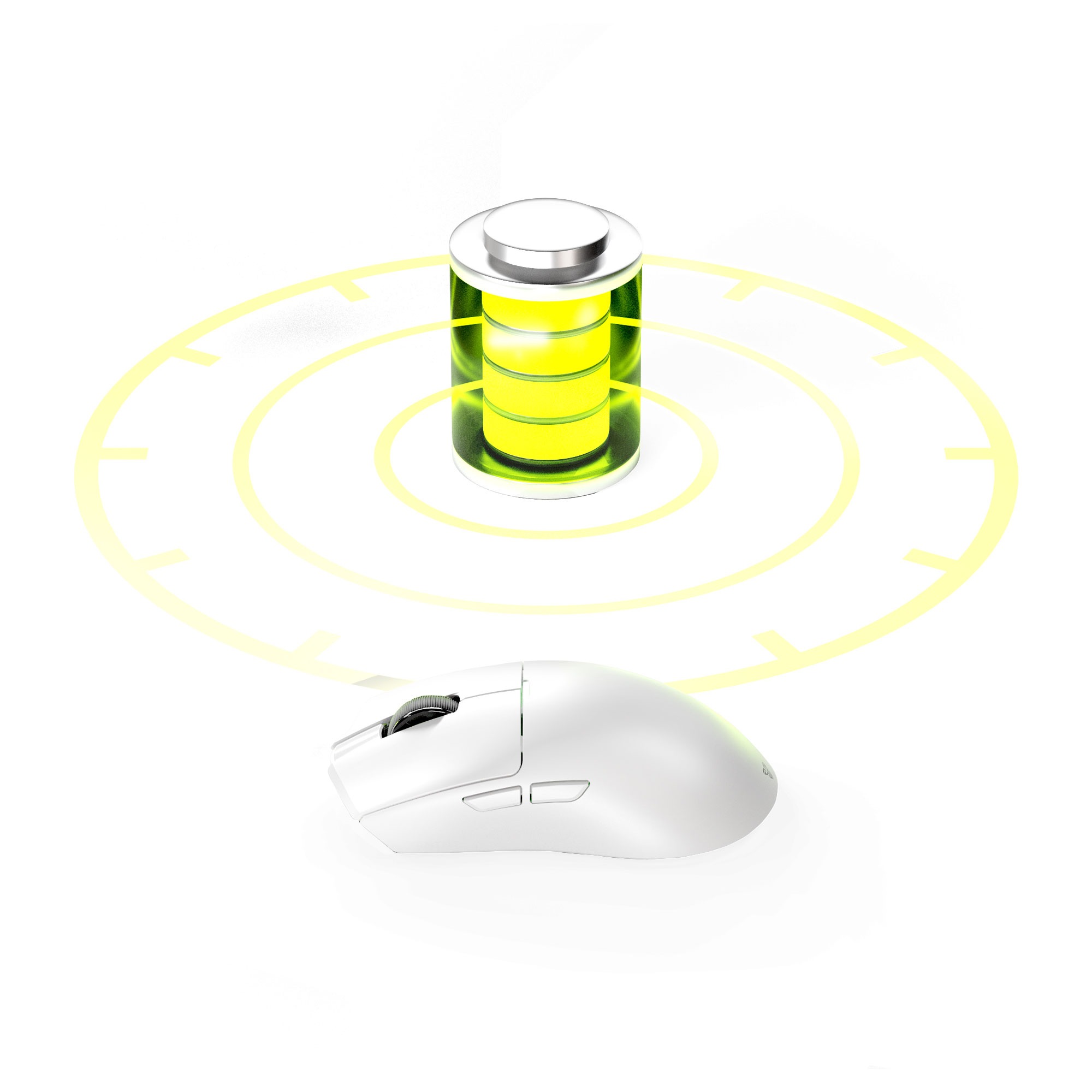 Mouse Fantech Mouse Gamer TANTO E White WG13E Wireless Tri-mode 57g 45hrs Pixart 3311 Sensor ETCHILE Fantech Mouse Gamer TANTO E White WG13E Wireless Tri-mode 57g 45hrs Pixart 3311 Sensor - Imagen 6