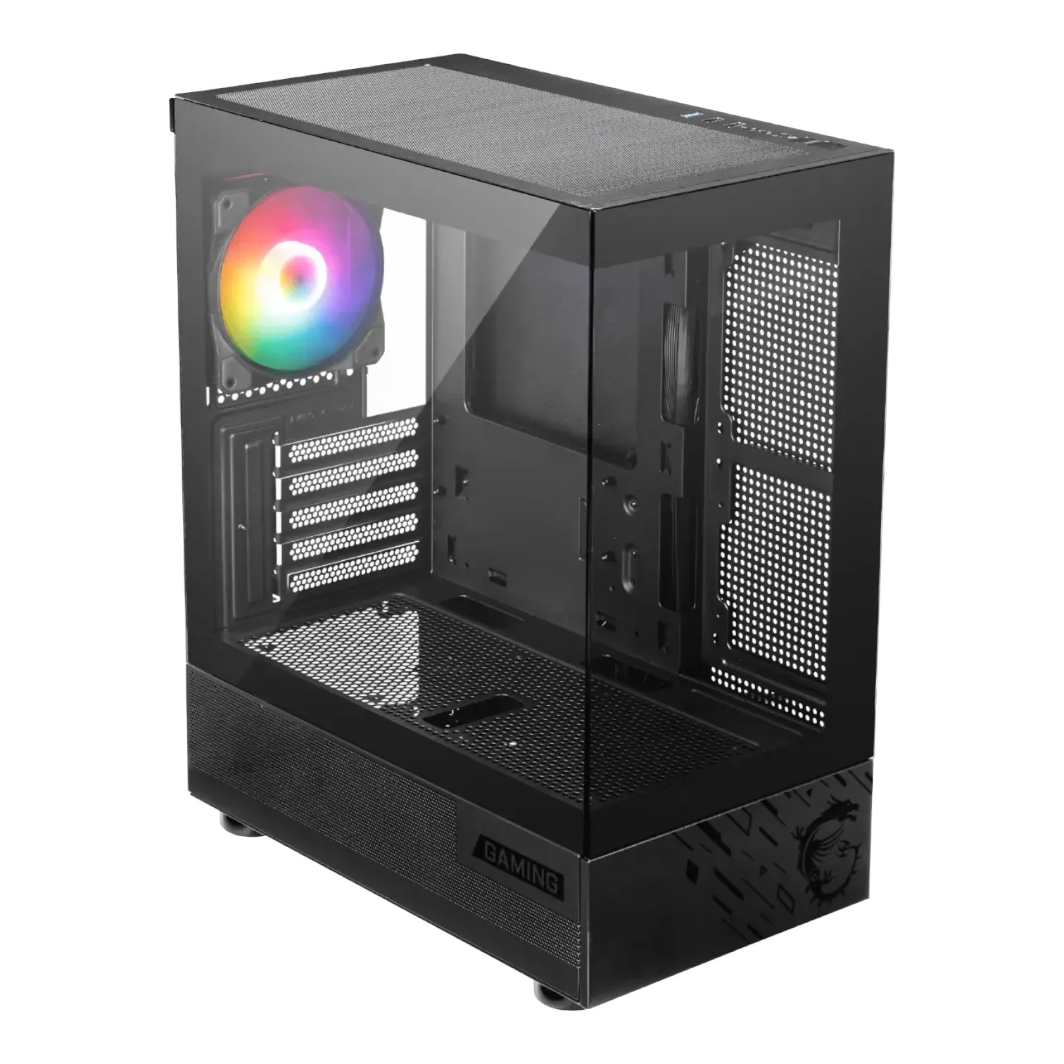 Black Build MSI Gabinete PAG PANO M110A Mid Tower 3 Fans Incluídos ETCHILE MSI Gabinete PAG PANO M110A Mid Tower 3 Fans Incluídos - Imagen 2