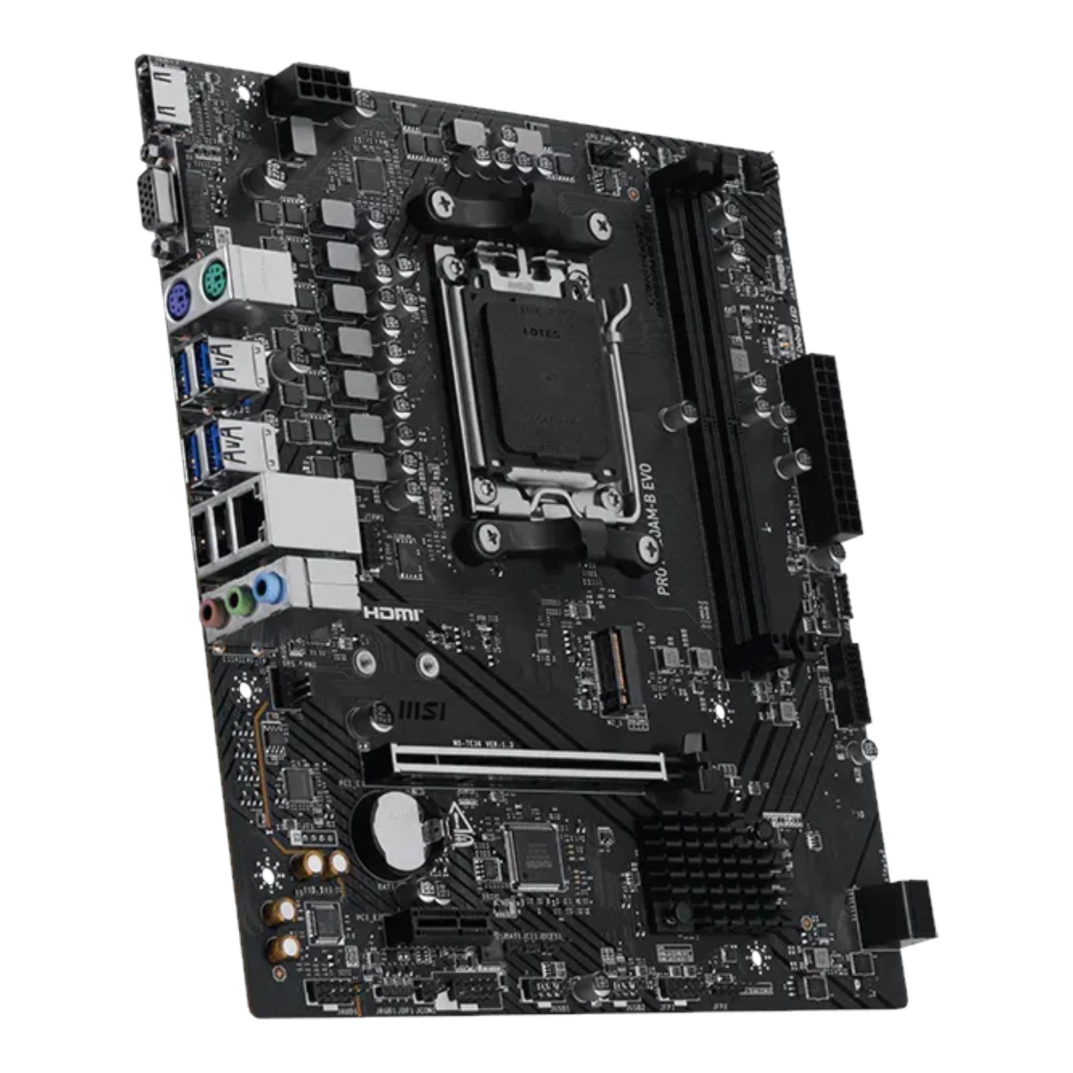 AMD MSI Placa Madre PRO A620AM-B EVO DDR5 AM5 RYZEN Series 7000/8000/9000 Ready ETCHILE MSI Placa Madre PRO A620AM-B EVO DDR5 AM5 RYZEN Series 7000/8000/9000 Ready - Imagen 5