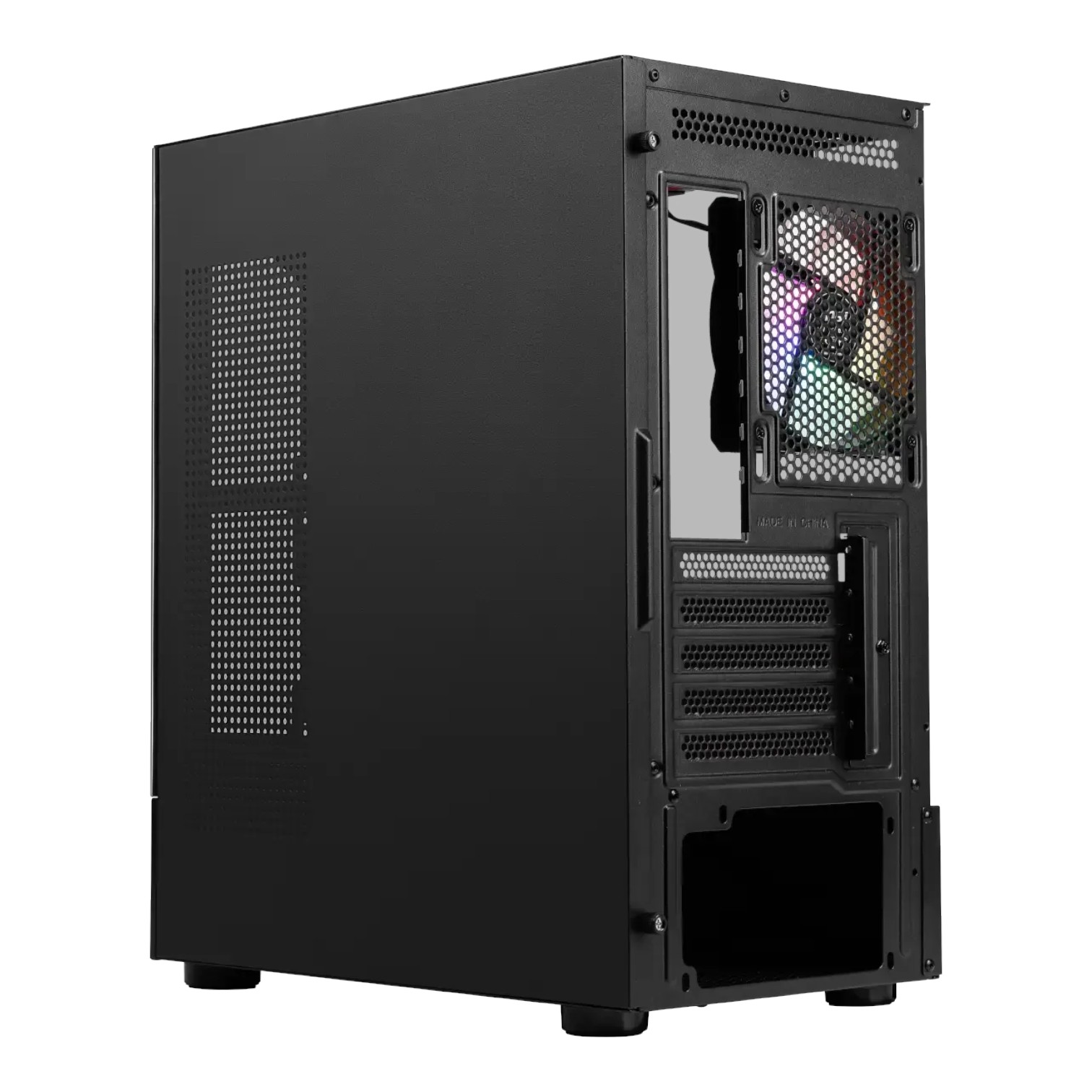 Black Build MSI Gabinete PAG PANO M110A Mid Tower 3 Fans Incluídos ETCHILE MSI Gabinete PAG PANO M110A Mid Tower 3 Fans Incluídos - Imagen 4
